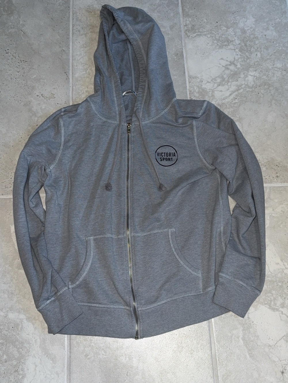 Victoria's Secret Gray Zip-Up Sport Hoodie